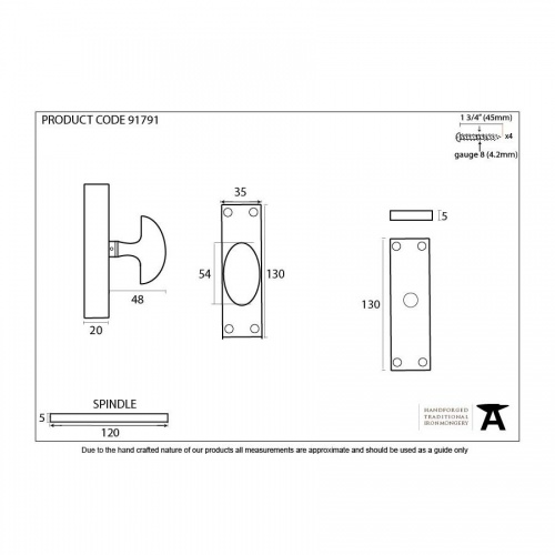 Black Knob For Cremone Bolt